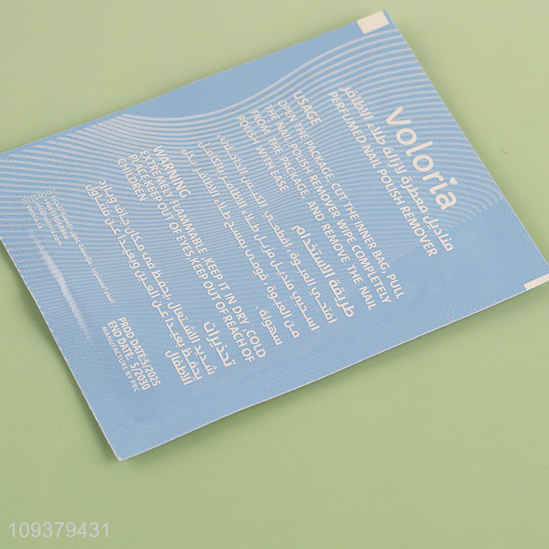 Latest products nail remover wet wipe for sale