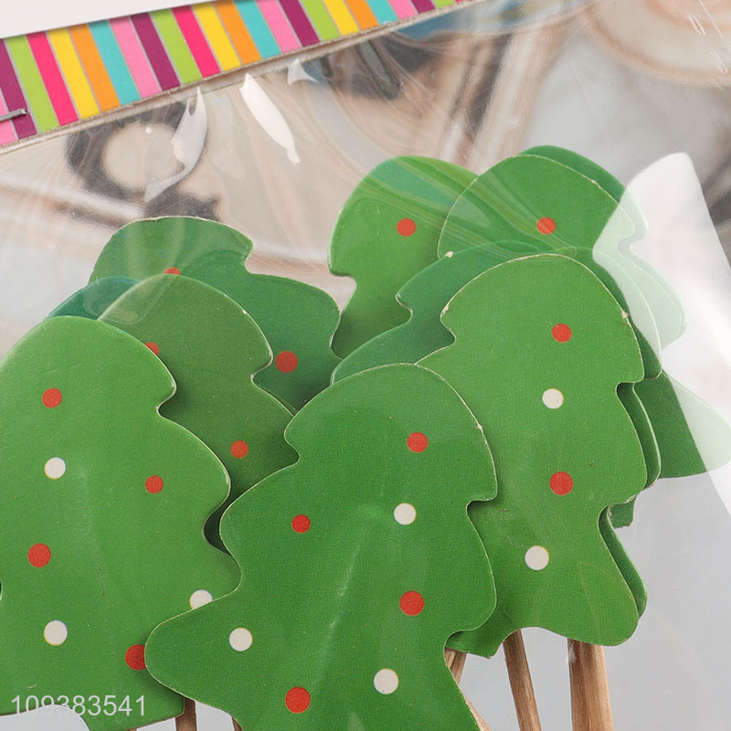 New arrival xmas tree cupcake topper cake topper
