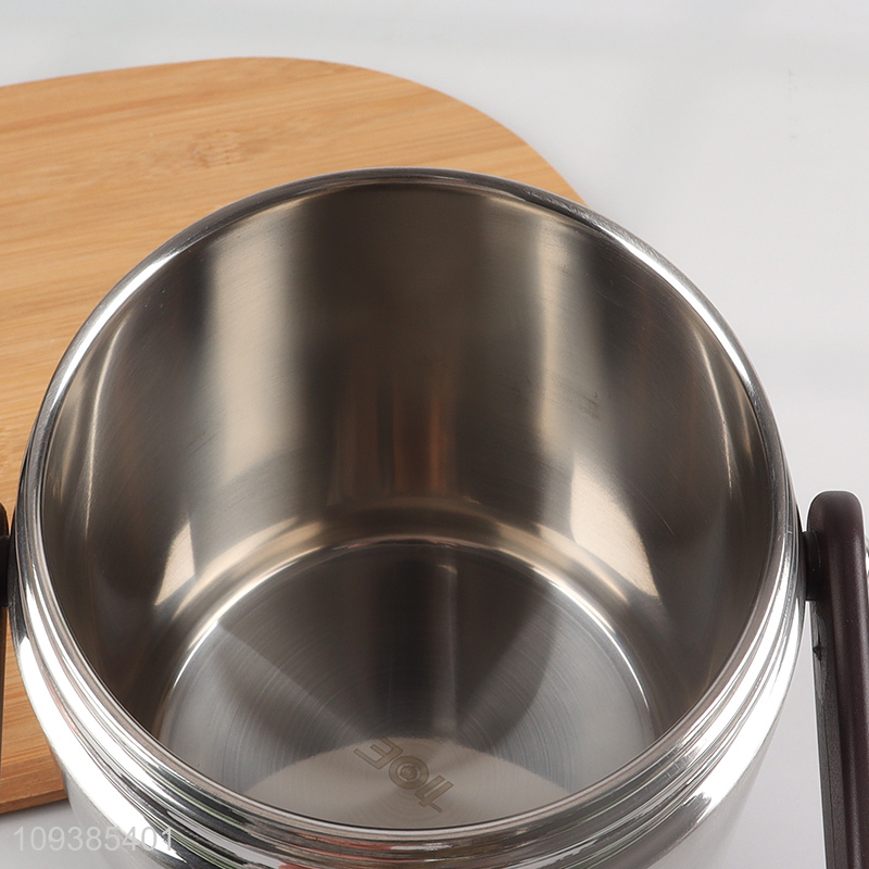 Online wholesale stainless steel vacuum insulated lunch box with handle