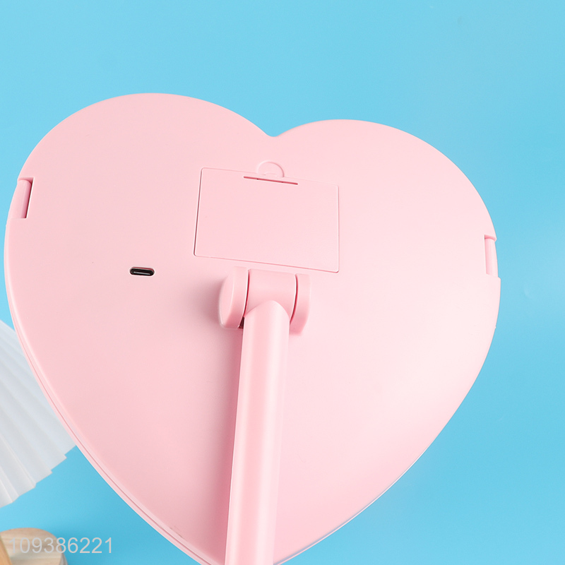 Good selling heart shape makeup mirror cosmetic mirror