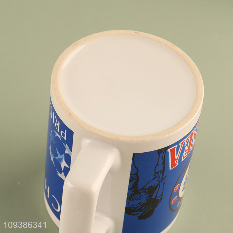 New product football series ceramic water cup drinking cup