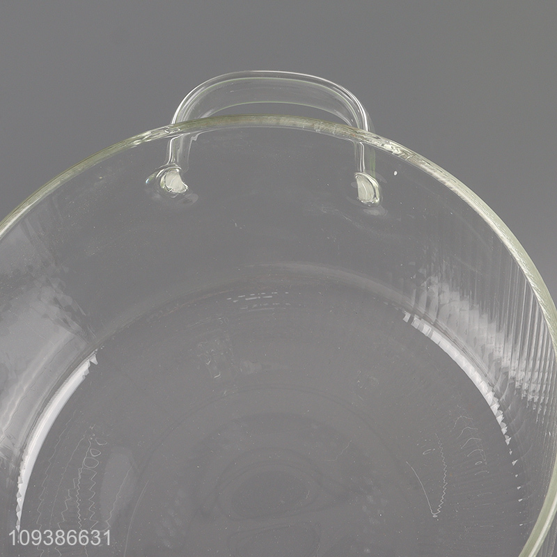 Hot sale clear double-ear pot soup pot