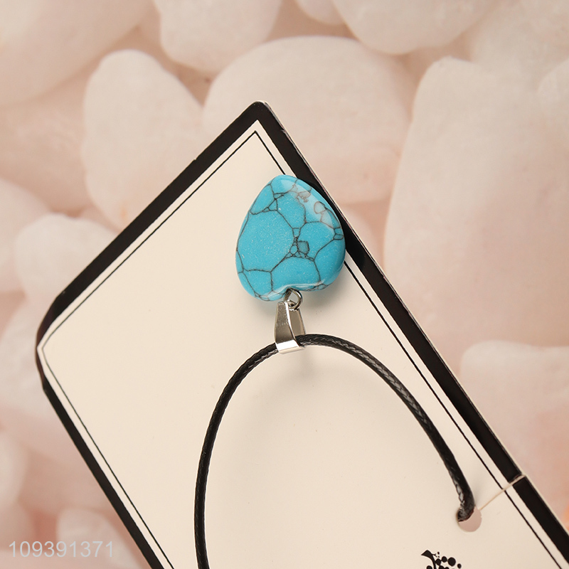 Good quality fashion jewelry stone necklace for sale