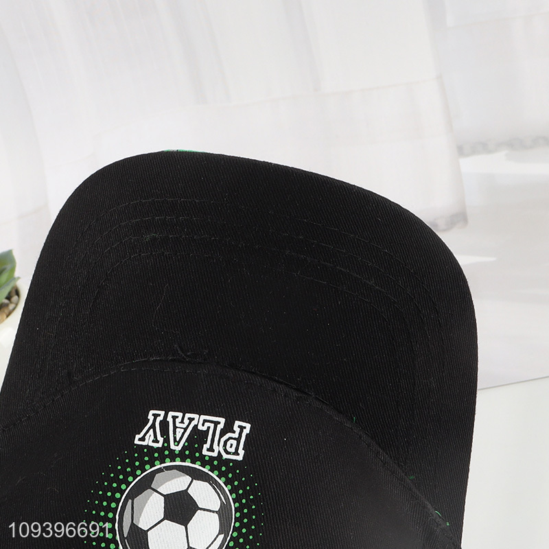 Top quality black football casual hat baseball cap