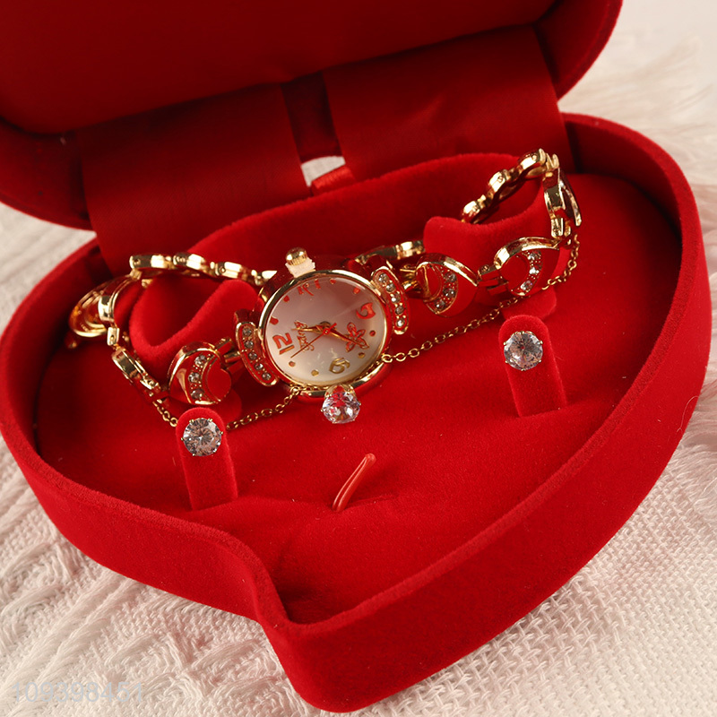 Good quality women gifts set watch jewelry set