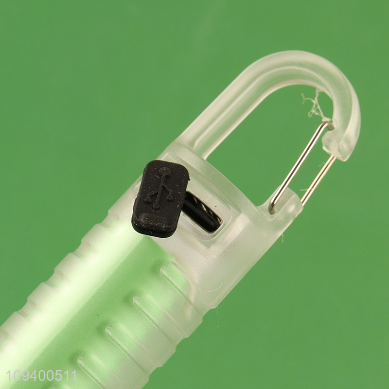 China wholesale type-c rechargeable aluminum-plastic flashlight