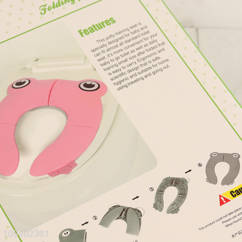 Good quality foldable kids toilet seat training seat