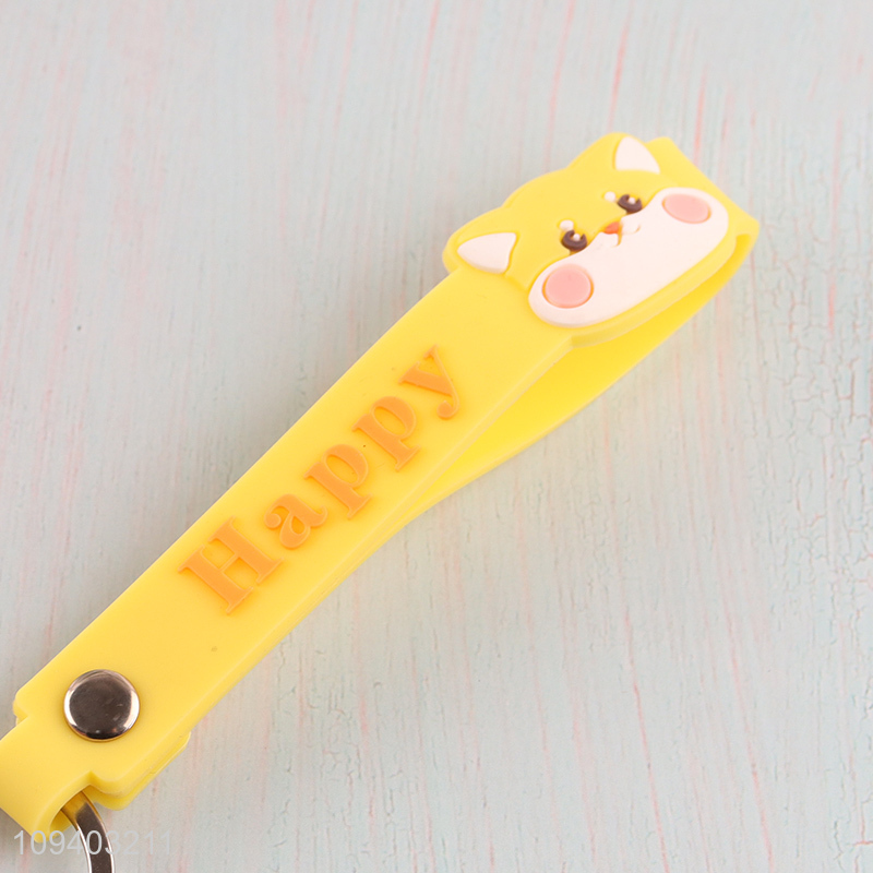 Factory supply silicone key chain key rings for sale