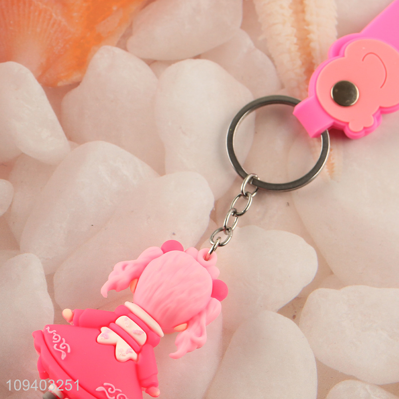 Hot items silicone key chain key rings for gifts