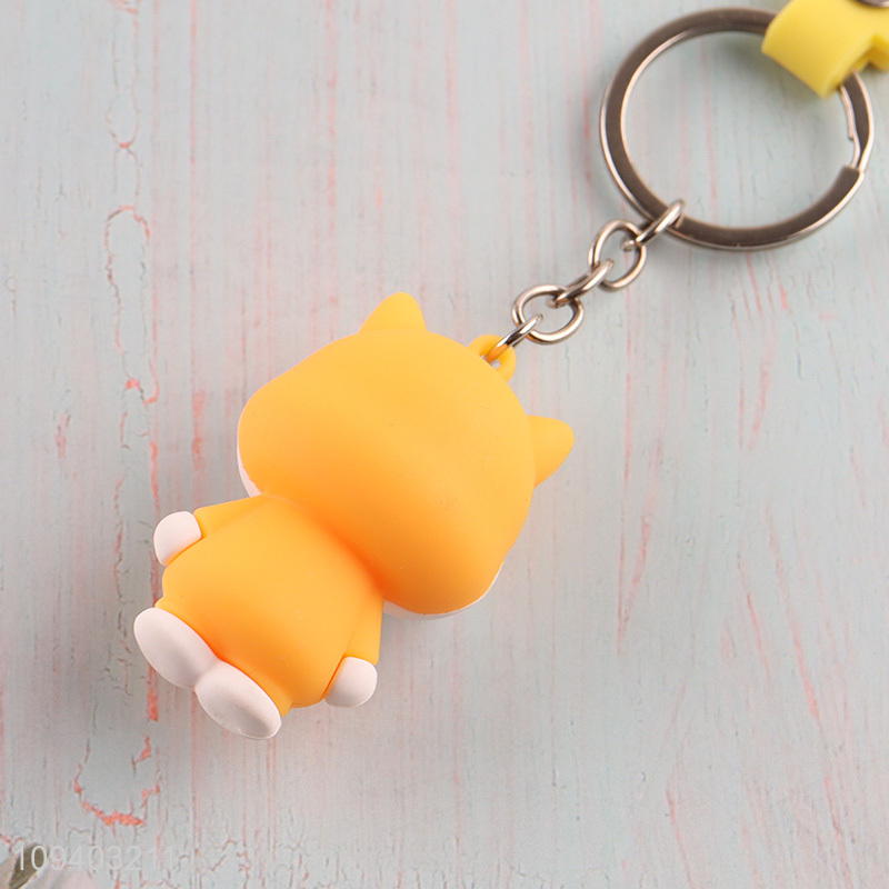 Factory supply silicone key chain key rings for sale