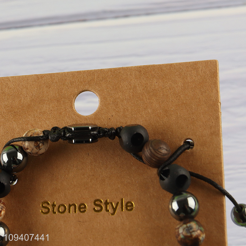 Online wholesale delicate style stone bracelet stone jewelry