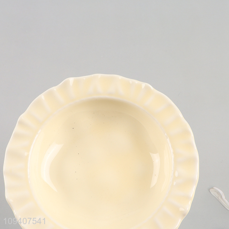 Low price ceramic tableware plate small dish