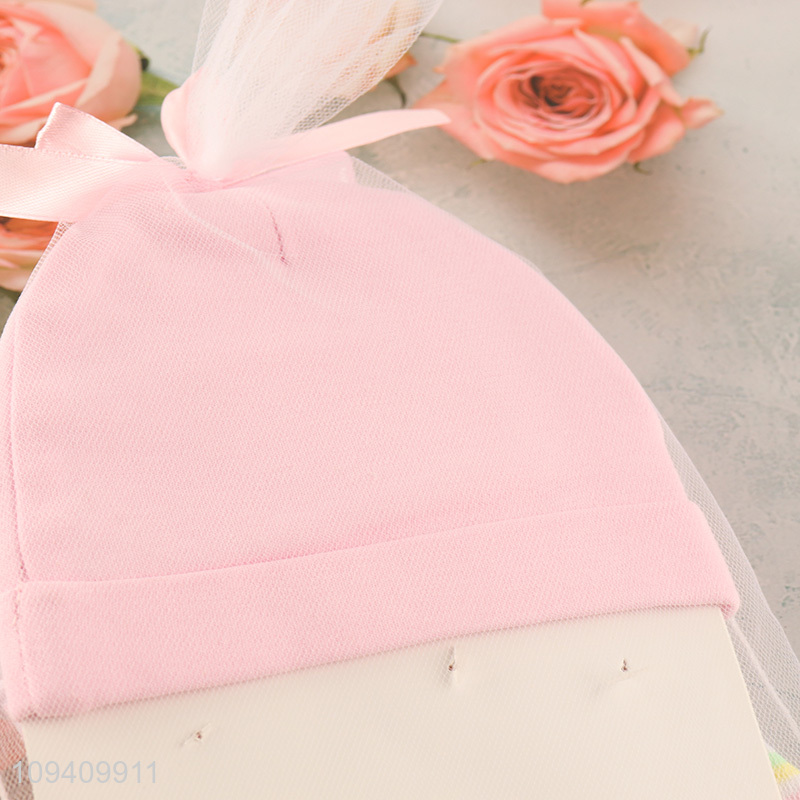 New product soft baby hat socks set in pastel color
