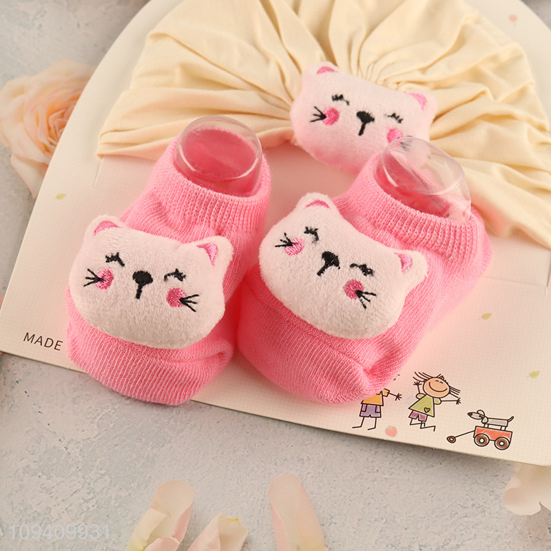 Wholesale cartoon baby hat socks set for gift