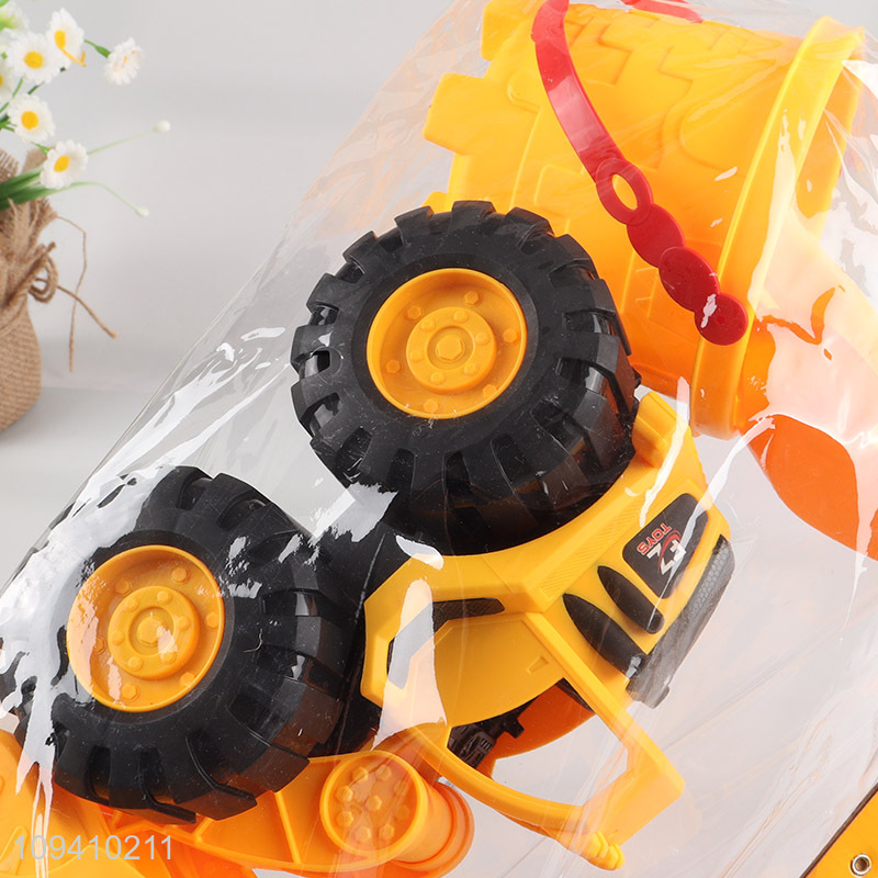 Top sale classic yellow excavator truck toy