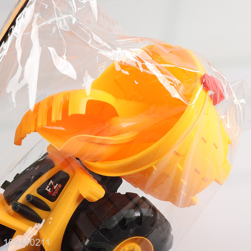 Top sale classic yellow excavator truck toy
