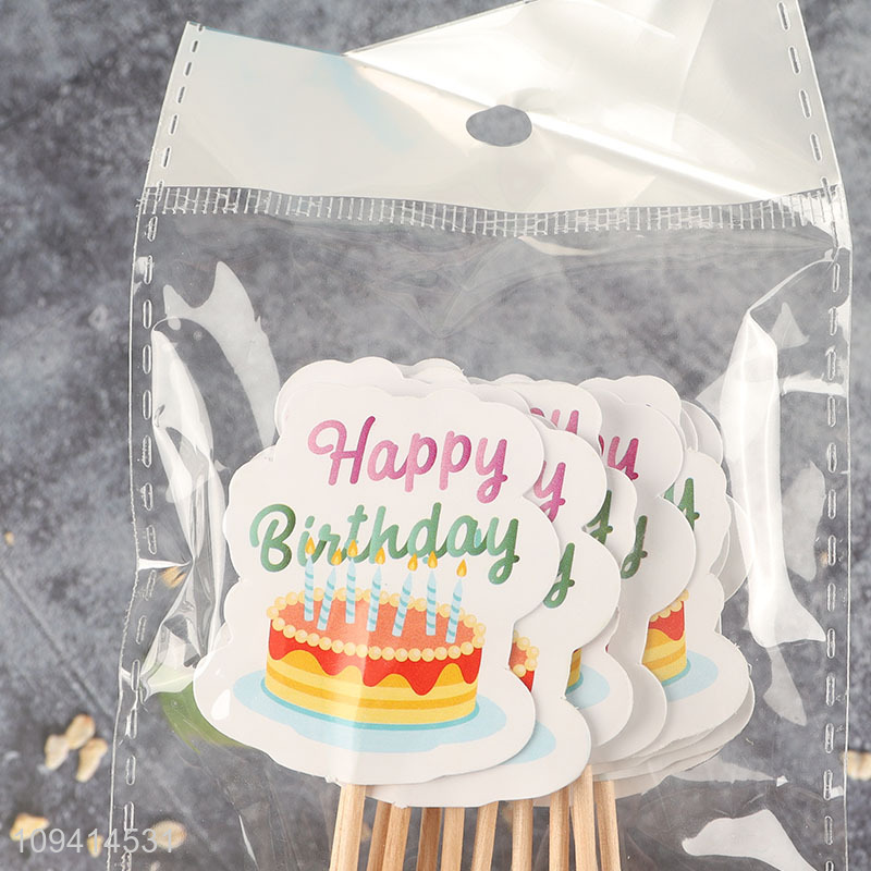 New product happy birthday cupcake picks cupcake topper