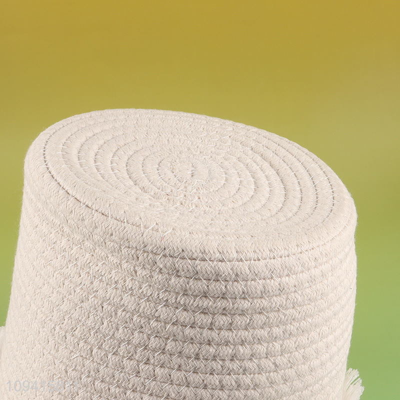 Low price round storage basket with handle