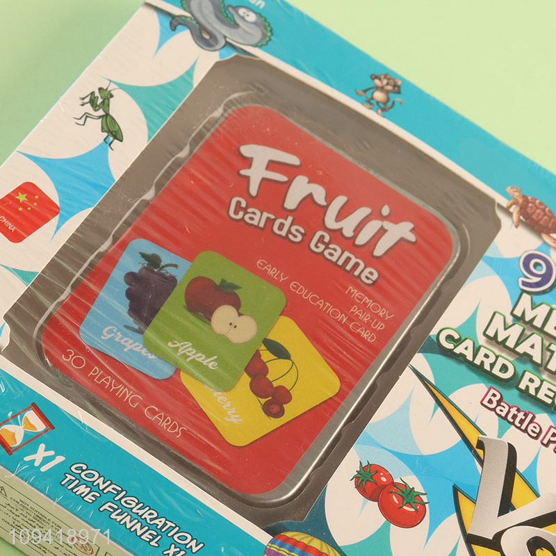 Hot products memory matching games for early learning