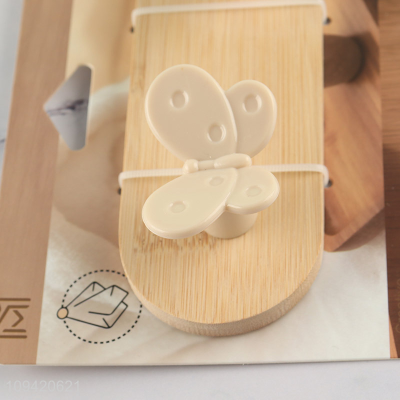 Cute Butterfly Design Bamboo Sticky Hook