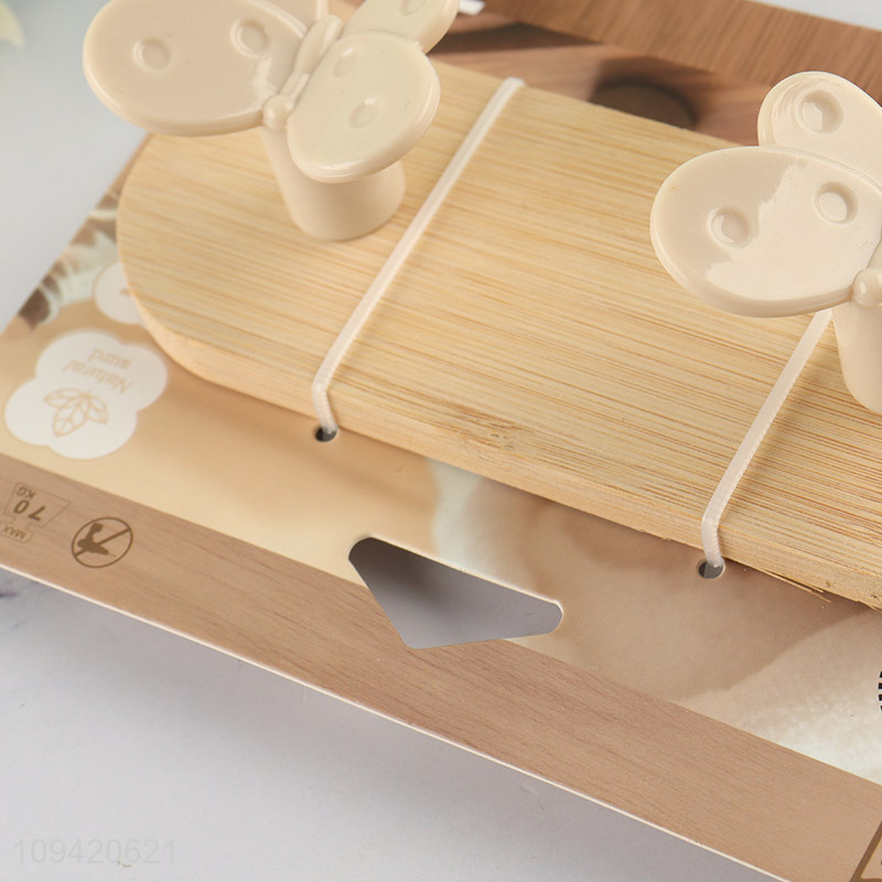 Cute Butterfly Design Bamboo Sticky Hook
