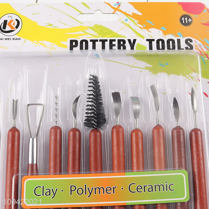 Factory price 11pcs pottery tool kit for modeling