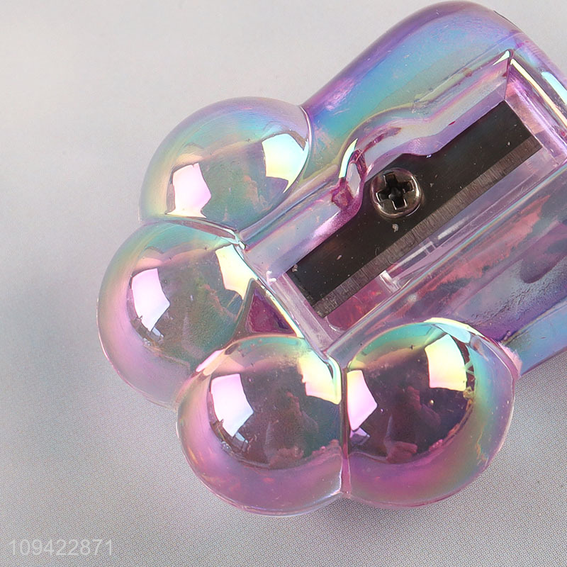 Low price large cute cat paw acrylic pencil sharpener