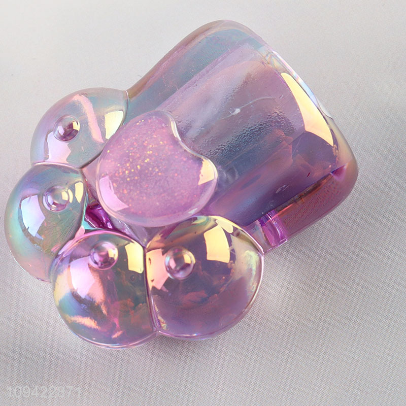 Low price large cute cat paw acrylic pencil sharpener