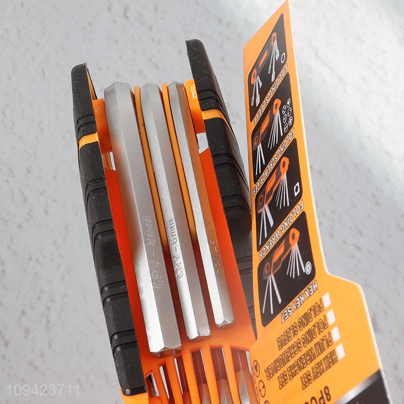 Wholesale Folding Hex Key Set Folding Torx Wrench Set