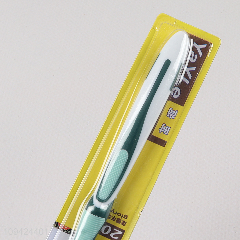 Wholesale Ergonomic Handle Adult Toothbrush