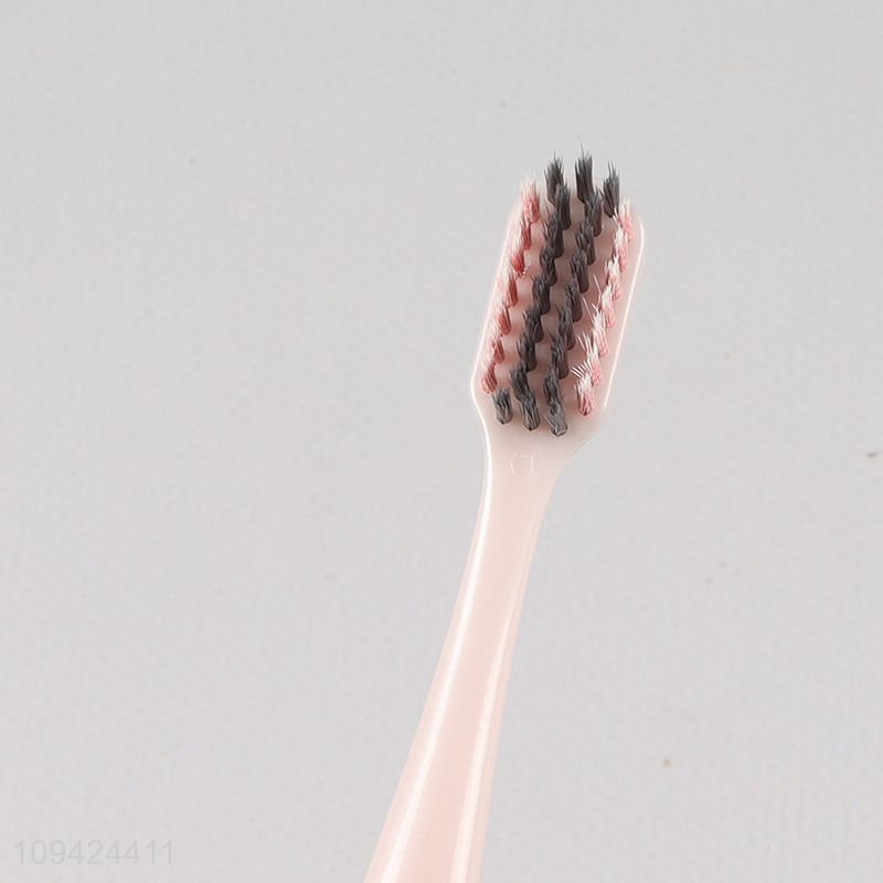 Adult Soft-bristled Toothbrush With Tongue Cleaner