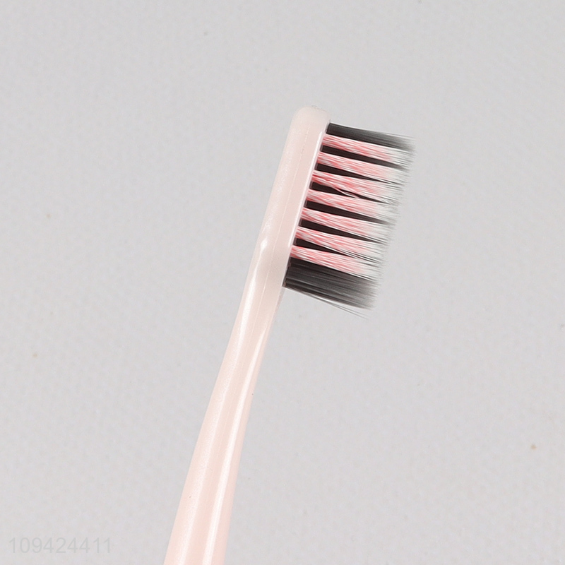Adult Soft-bristled Toothbrush With Tongue Cleaner