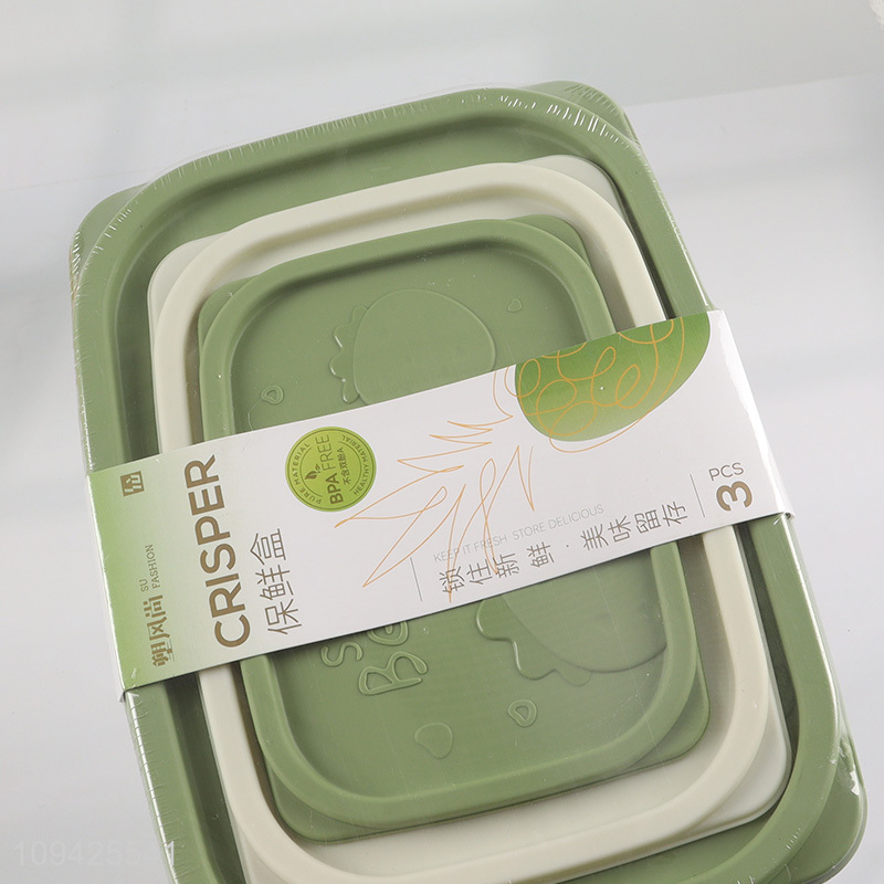 Factory price 3-piece food storage container set