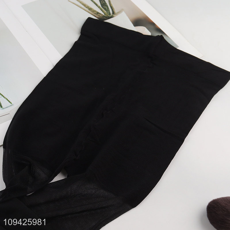 Wholesale plus size sheer black pantyhose