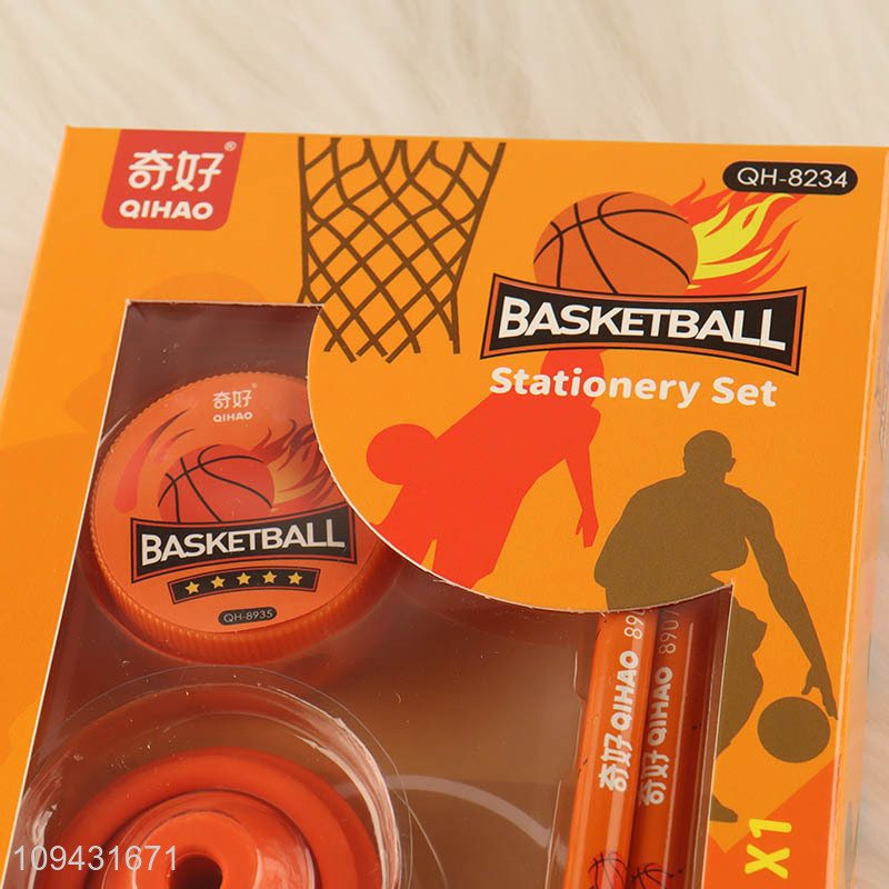 Hot sale cartoon students basketball eraser set