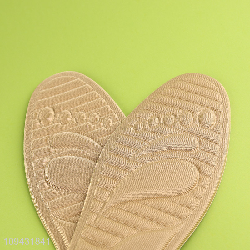 China wholesale high elastic cotton arch support sport insole for men