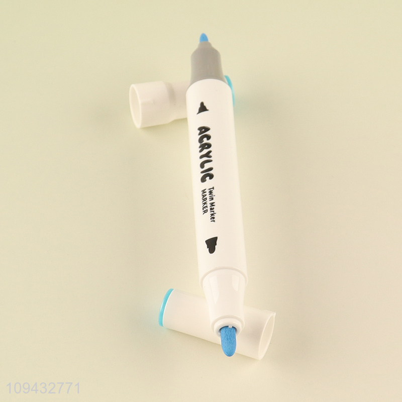 New arrival school office dual tip acrylic marker pen