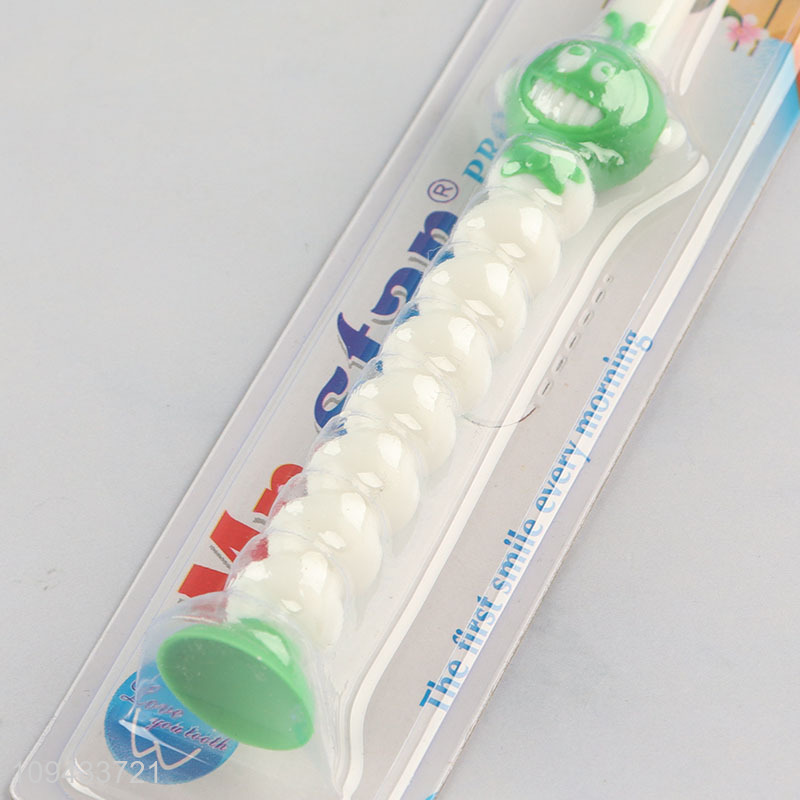 Custom Suction Cup Base Soft Bristle Kids Toothbrush