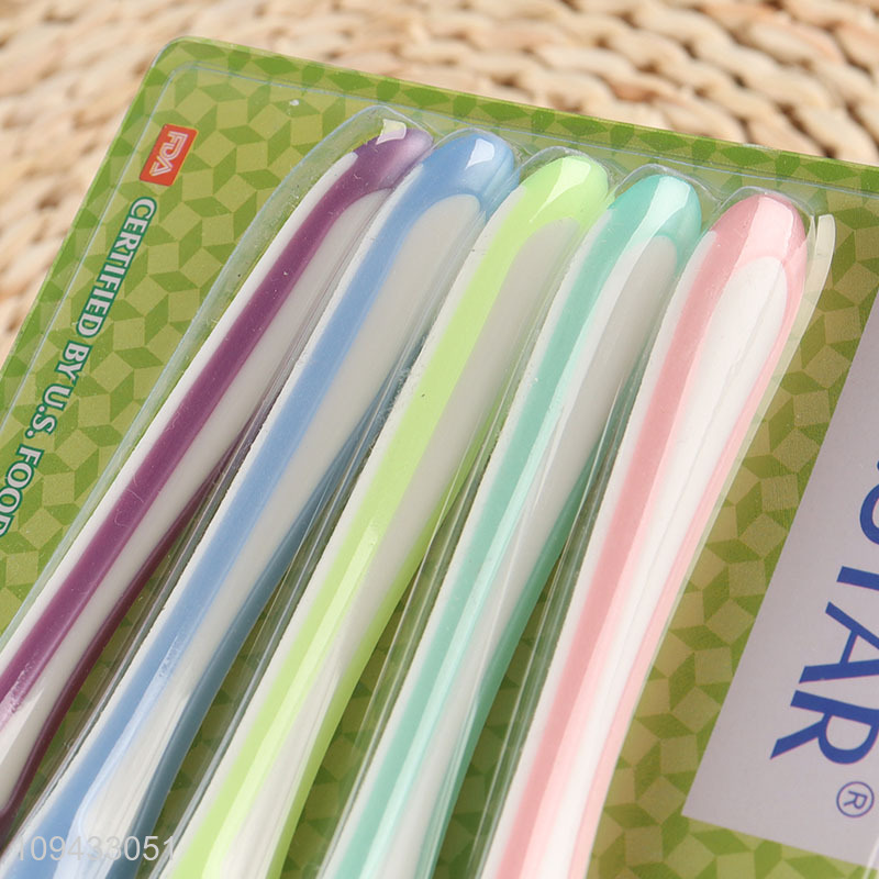Best Quality Value Pack 5 Count Toothbrush For Sale