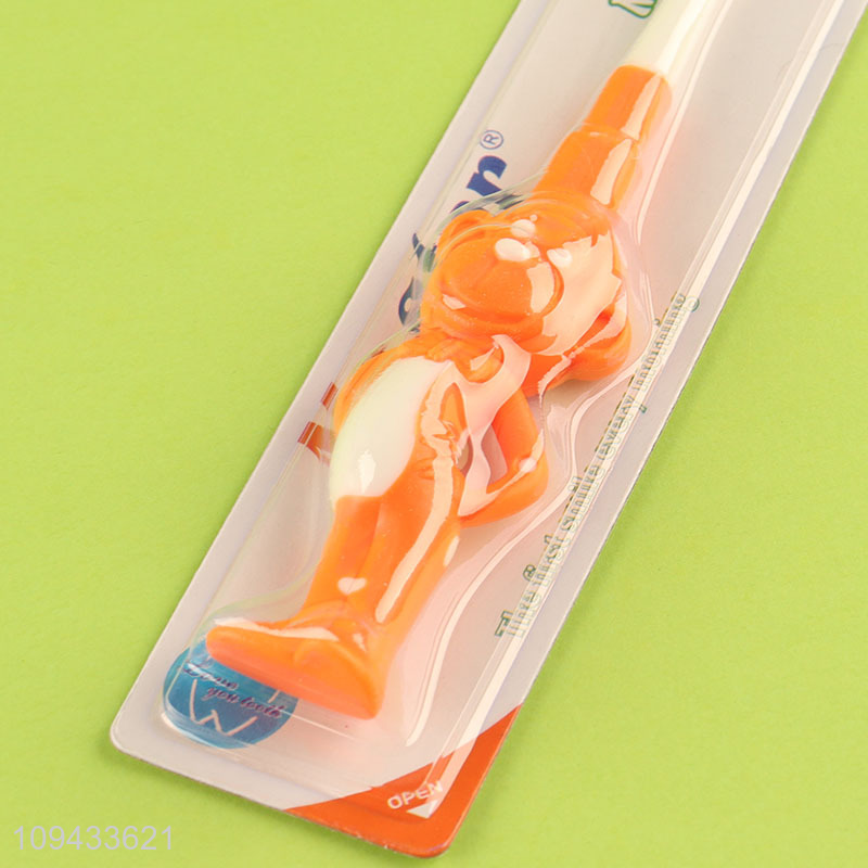 Wholesale Kids Toothbrush With Cartoon Handle