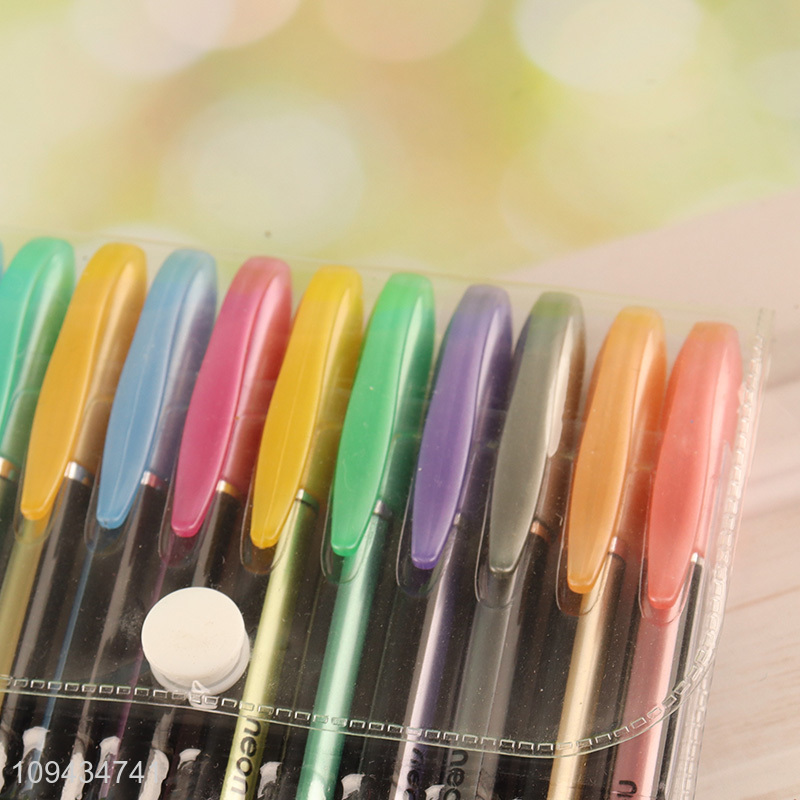 China factory 12 colors neon metal marker pen set