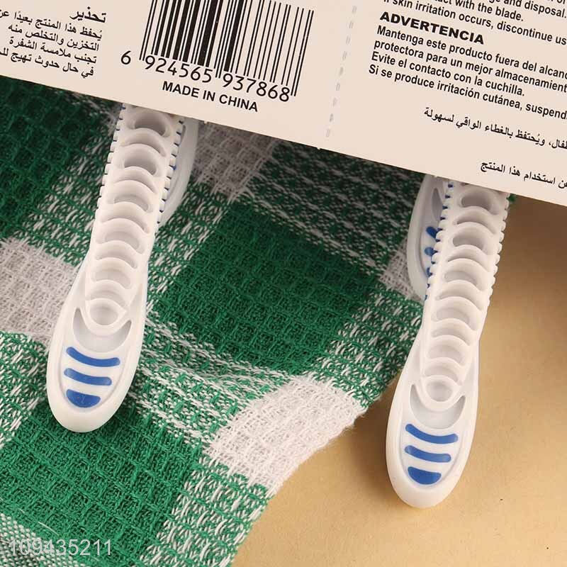 Wholesale Rubber Grip Handle Skin Friendly Razor
