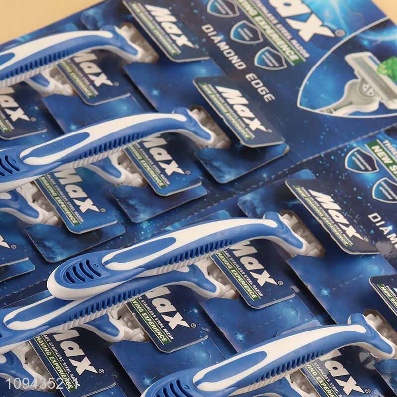 Wholesale Rubber Grip Handle Skin Friendly Razor