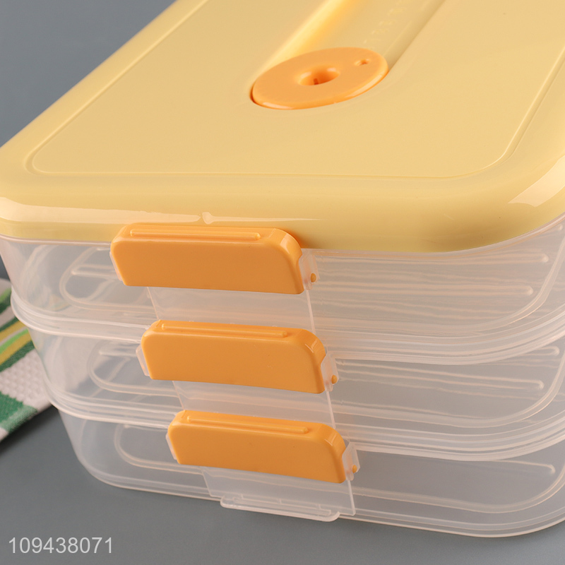 2-Layer Stackable Dumpling Box Freezer Food Container