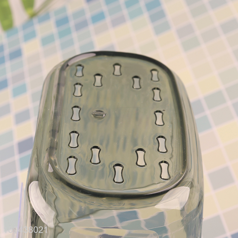 Wall Mounted Bathroom Toothbrush Toothpaste Organizer Storage Cup