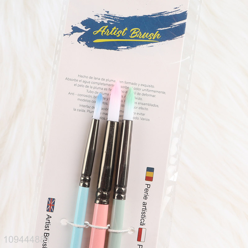 New arrival  oil painting 3pcs artist painting brush set