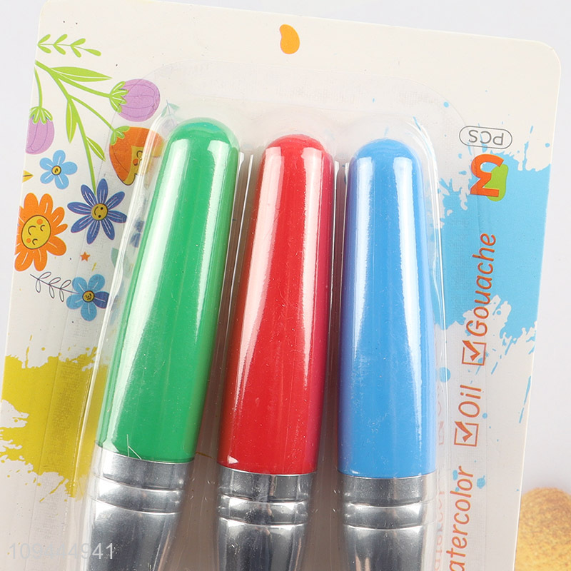 Good quality 3pcs kids artist painting brush set