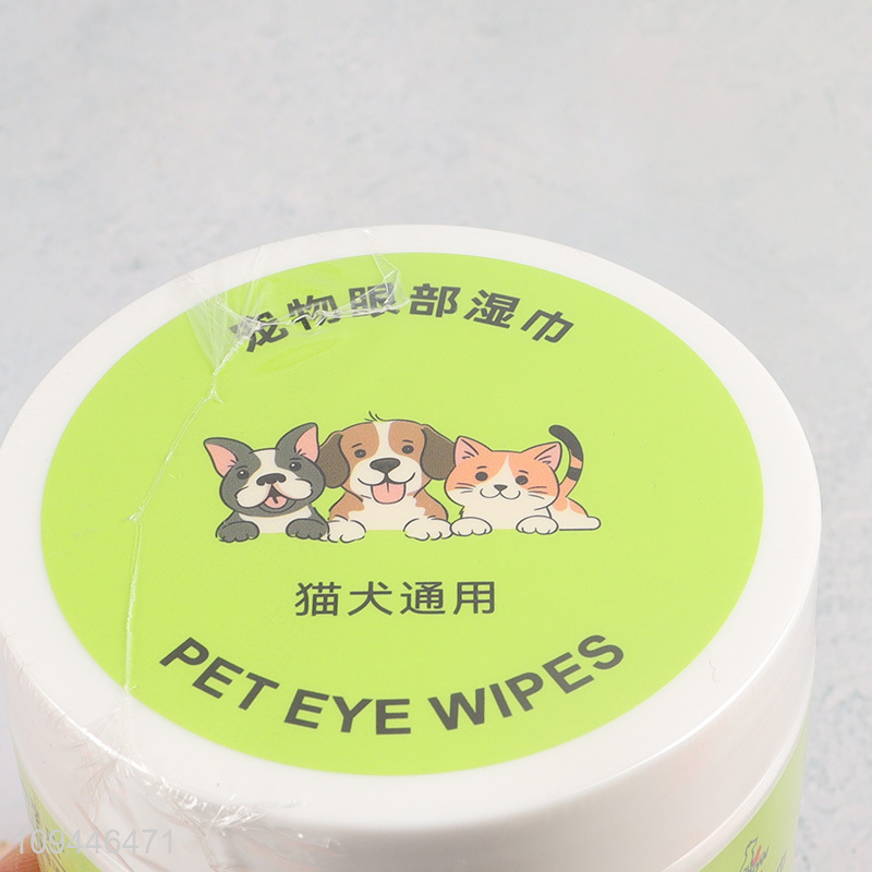 Hot selling pet cleaning supplies eye wipes