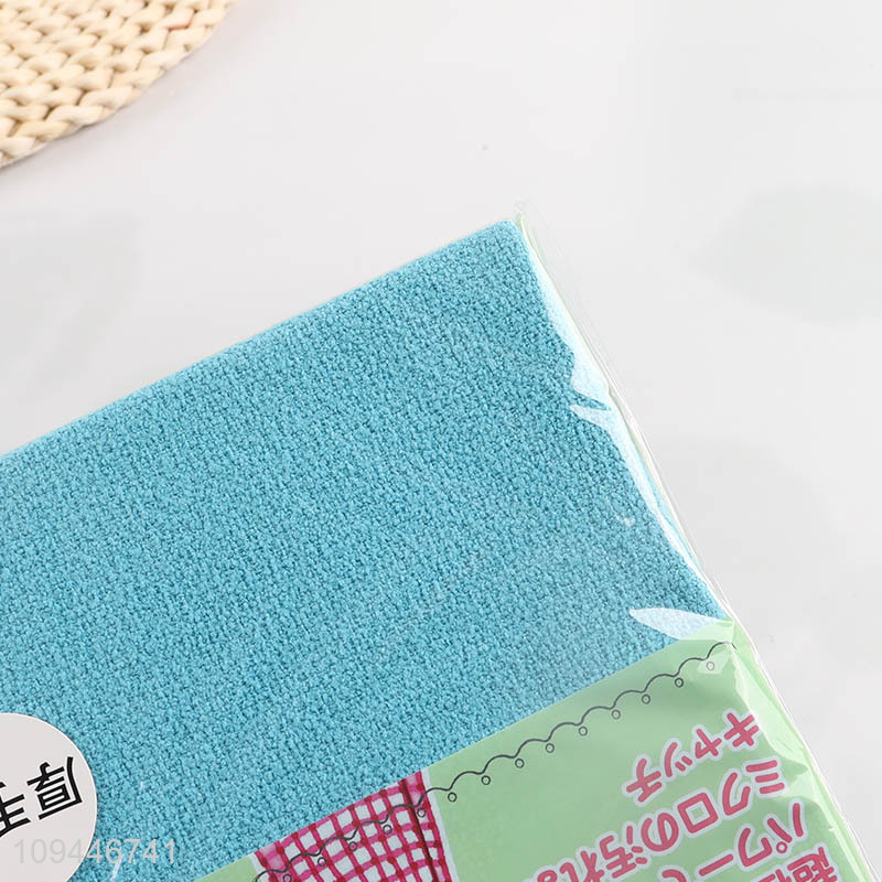 Good quality reusable thick microfiber cleaning cloth for home