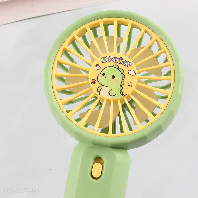 Low price cartoon handheld mini electric fan for sale